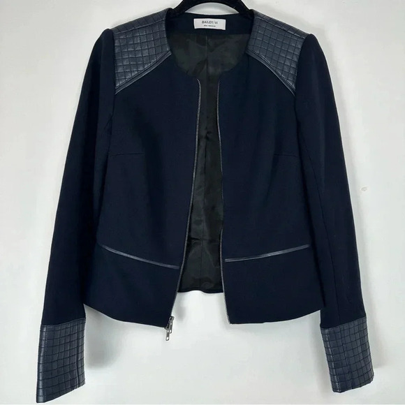 Bailey 44 Women’s Jacket ZipUp Navy Size Small Moto Quilted Casual Office - Picture 2 of 12